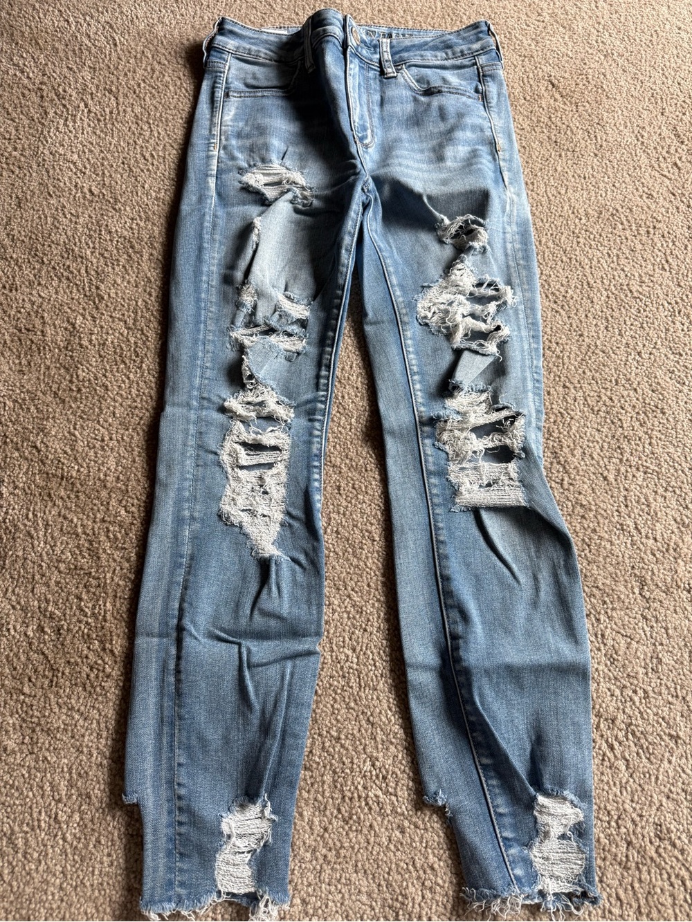 American Eagle ripped jeans